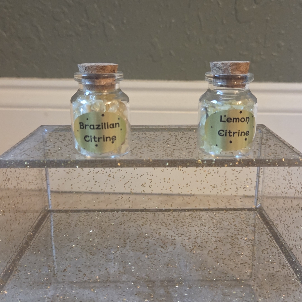 Citrine Gemstone Bottles